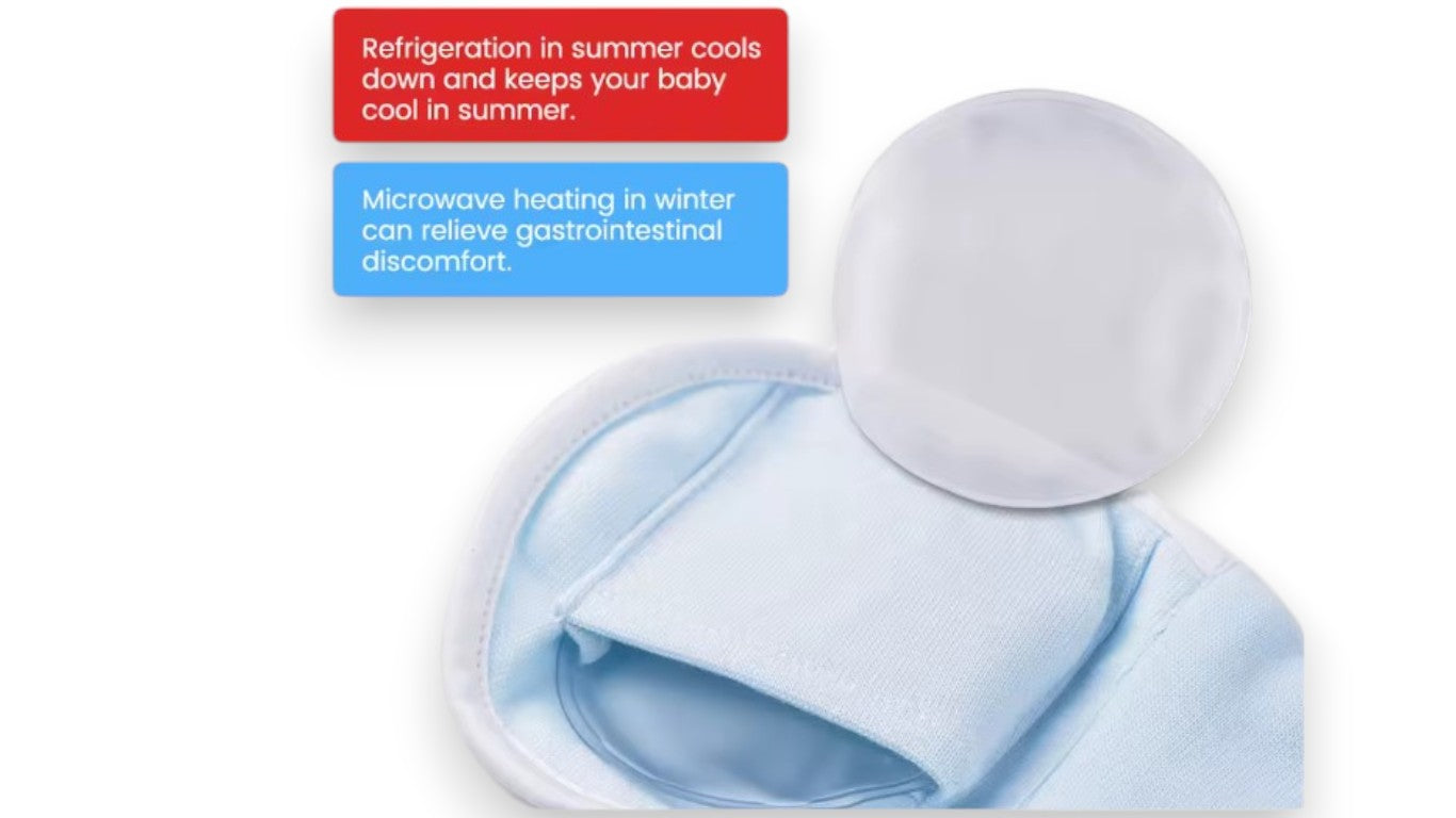Baby Bauchband Heizkissen für Koliken & Blähungen – Beheizter Bauchwickel für Neugeborene, Lindert Gasbeschwerden & Beruhigt den Magen