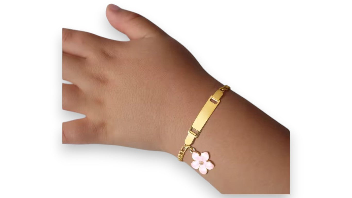VNox Baby Armband mit individueller Gravur – Personalisiertes Schmuckstück für Jungen und Mädchen