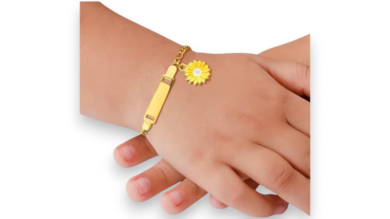 VNox Baby Armband mit individueller Gravur – Personalisiertes Schmuckstück für Jungen und Mädchen
