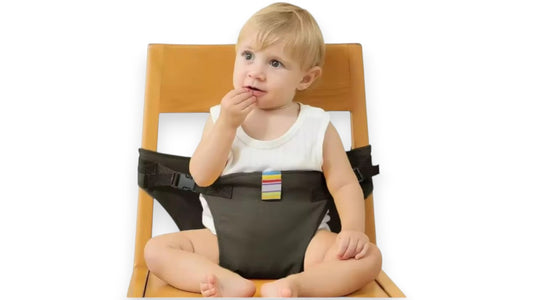 Baby Mahlzeitengurt – Tragbarer Kindersitzgurt für sicheres Sitzen, Verhindert das Herunterfallen, Faltbar & Tragbar