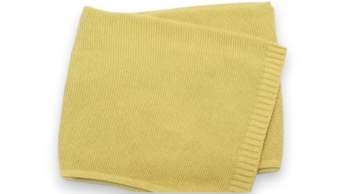 Personalisierte Baby Strickdecke aus Baumwolle – Warm, Hautfreundlich & Perfekt für Neugeborene