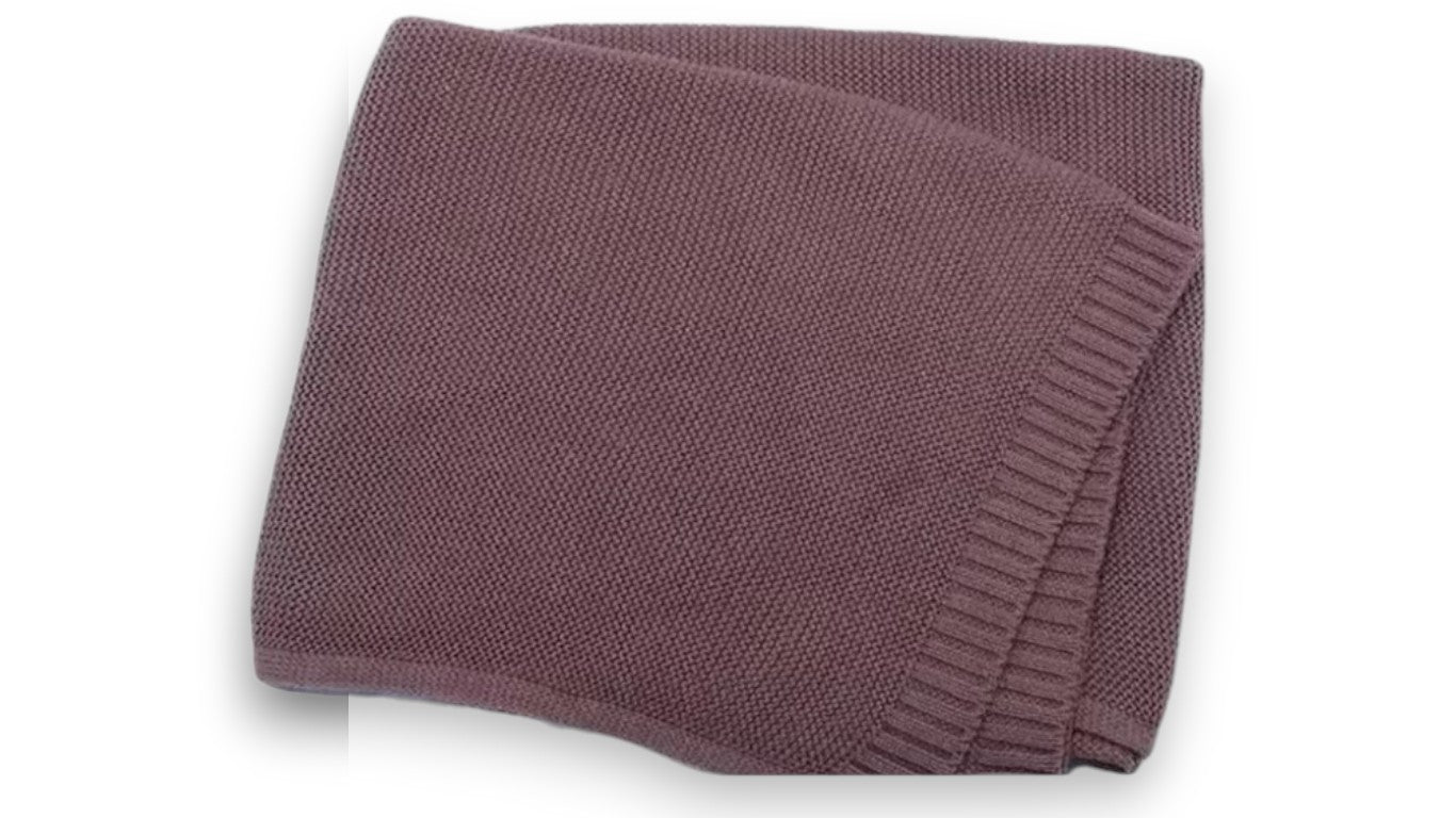 Personalisierte Baby Strickdecke aus Baumwolle – Warm, Hautfreundlich & Perfekt für Neugeborene