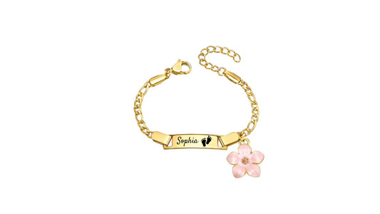 VNox Baby Armband mit individueller Gravur – Personalisiertes Schmuckstück für Jungen und Mädchen