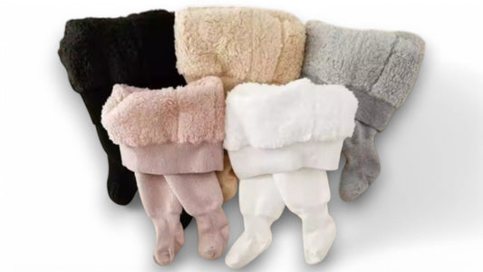 Winter Baby Leggings mit Polar Fleece Futter – Dicke, Warme Baumwollstrumpfhosen für Kleinkinder & Babys